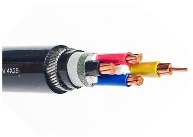Kabel Listrik Anil Tembaga Tegangan Rendah Aluminium Ditarik Keras 1 Core Hingga 5 Cores